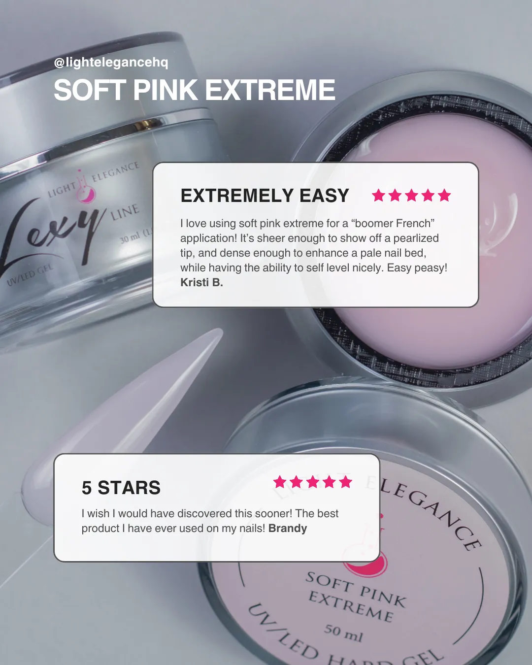10 ml Soft Pink Extreme Lexy Line Building Gel