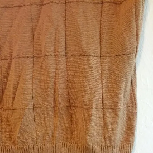 100% Silk Knit Short Sleeved Sweater- Terracotta