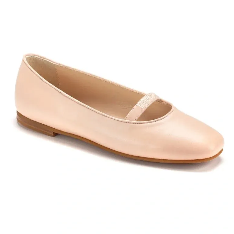 1648 - Nude Soft Leather Flats for Girl/Teen/Women by London Kids