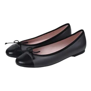 47451 - Gray Soft Leather Flats for Teen/Women by Pretty Ballerinas