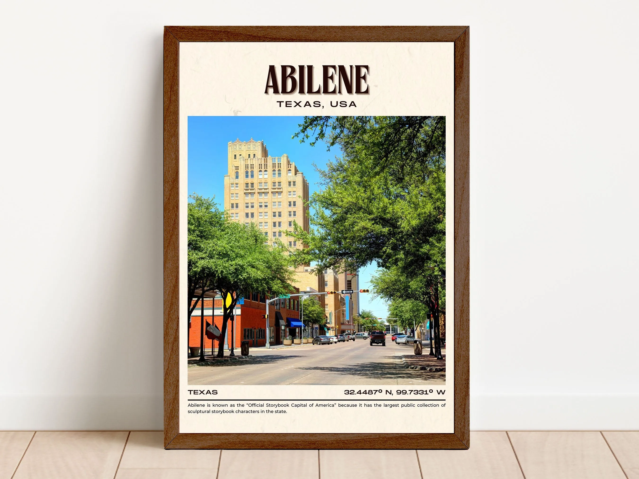 Abilene Vintage Wall Art, Texas, USA