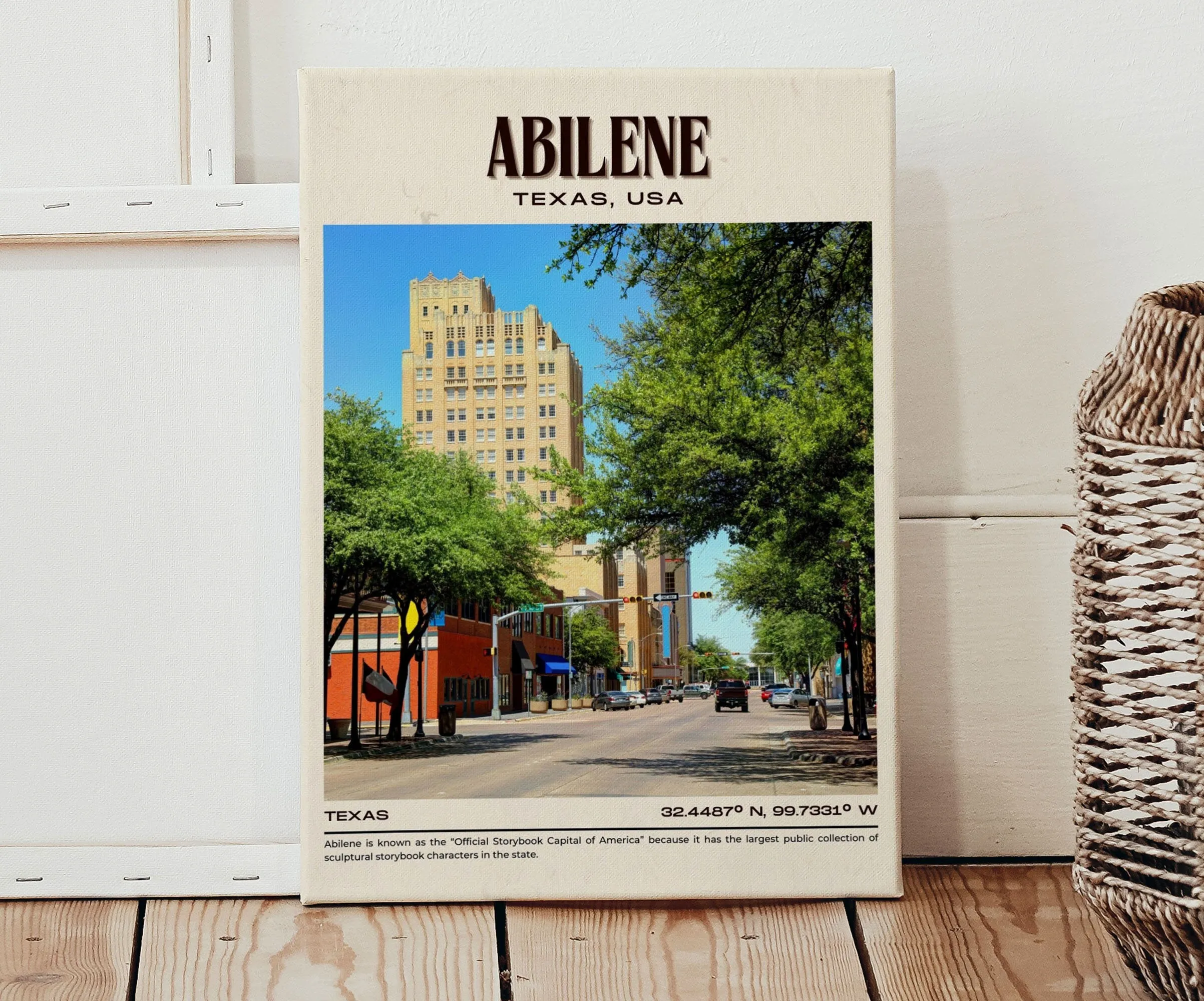 Abilene Vintage Wall Art, Texas, USA