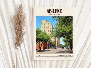 Abilene Vintage Wall Art, Texas, USA