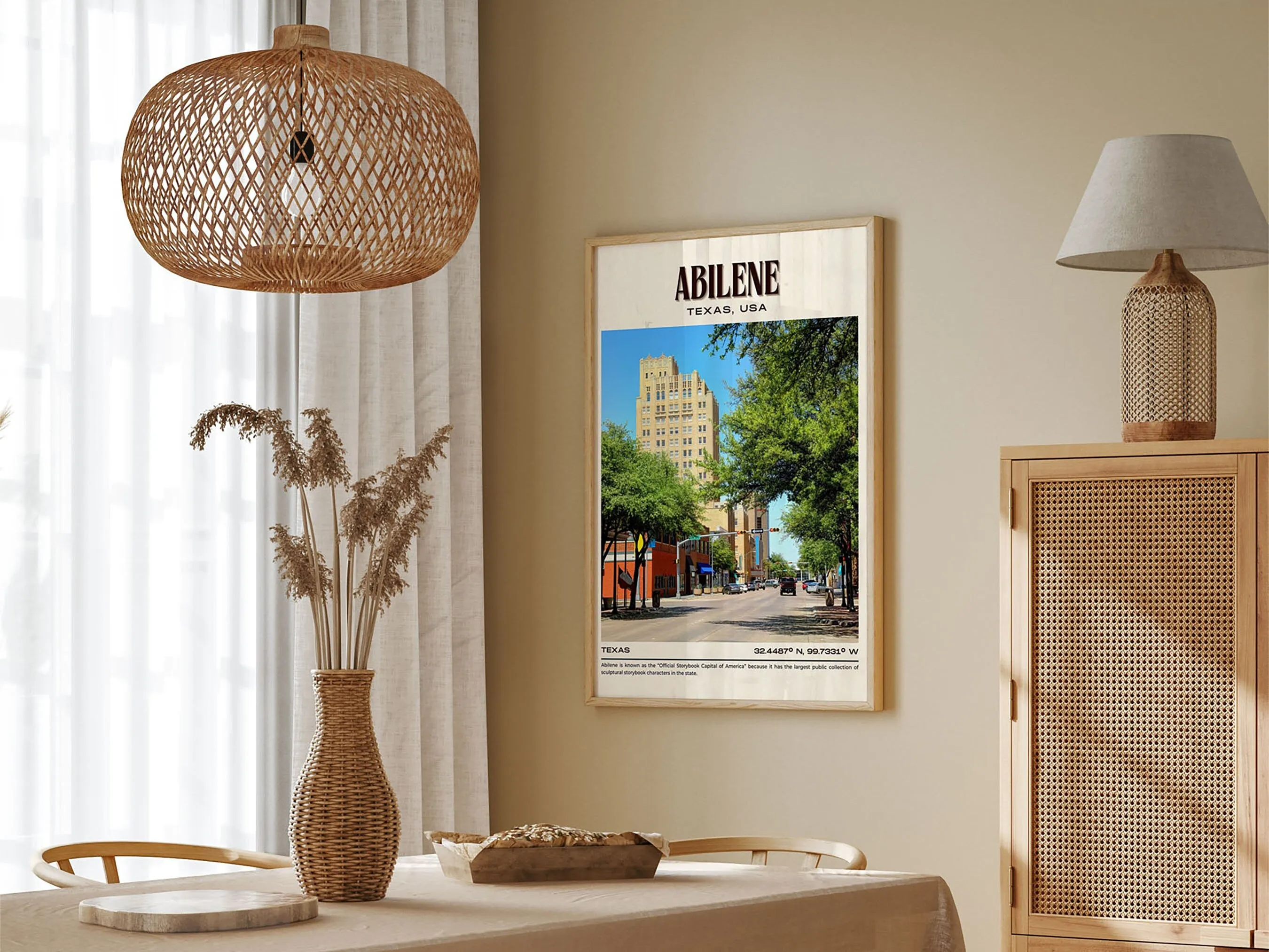 Abilene Vintage Wall Art, Texas, USA