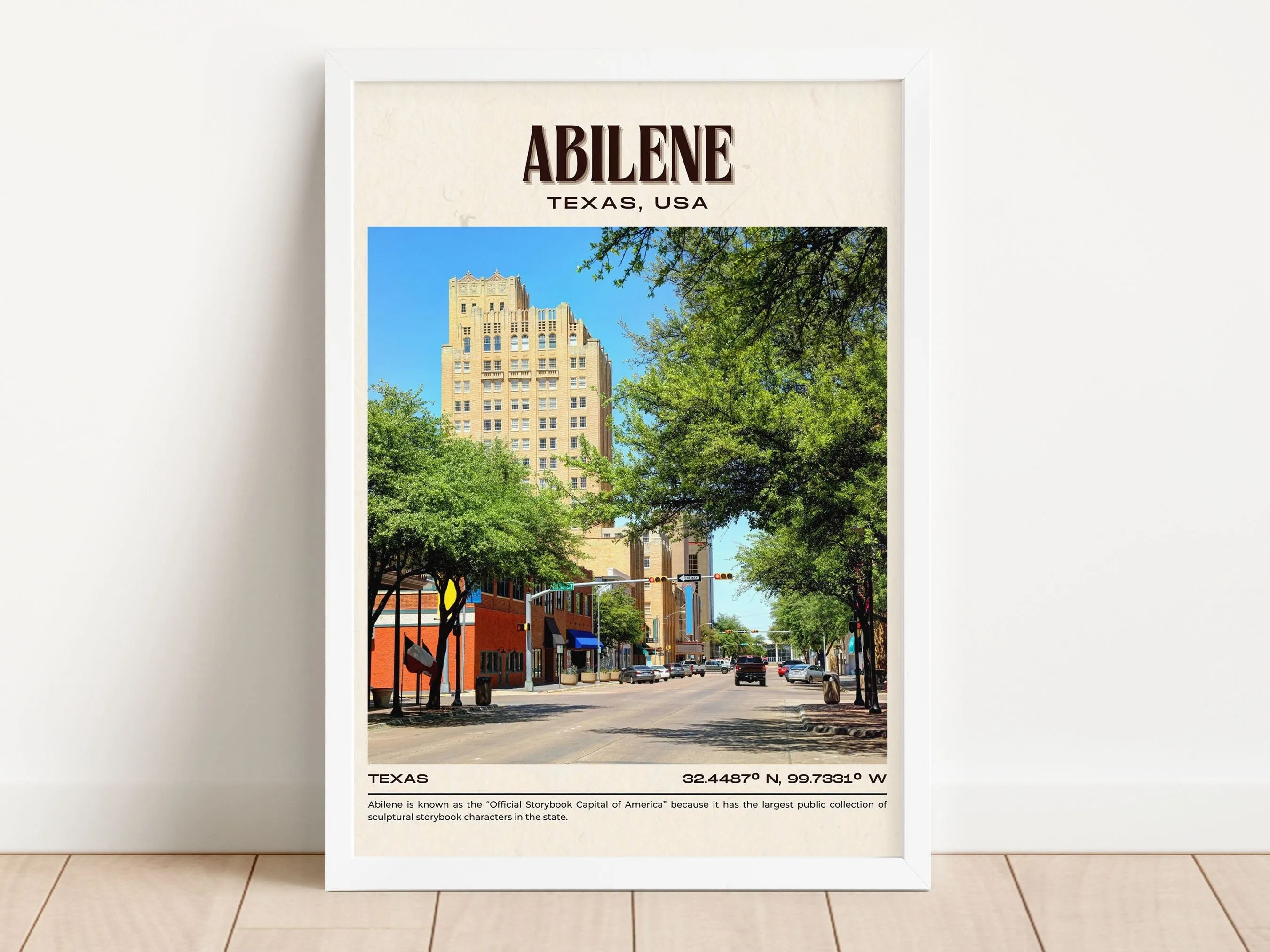 Abilene Vintage Wall Art, Texas, USA