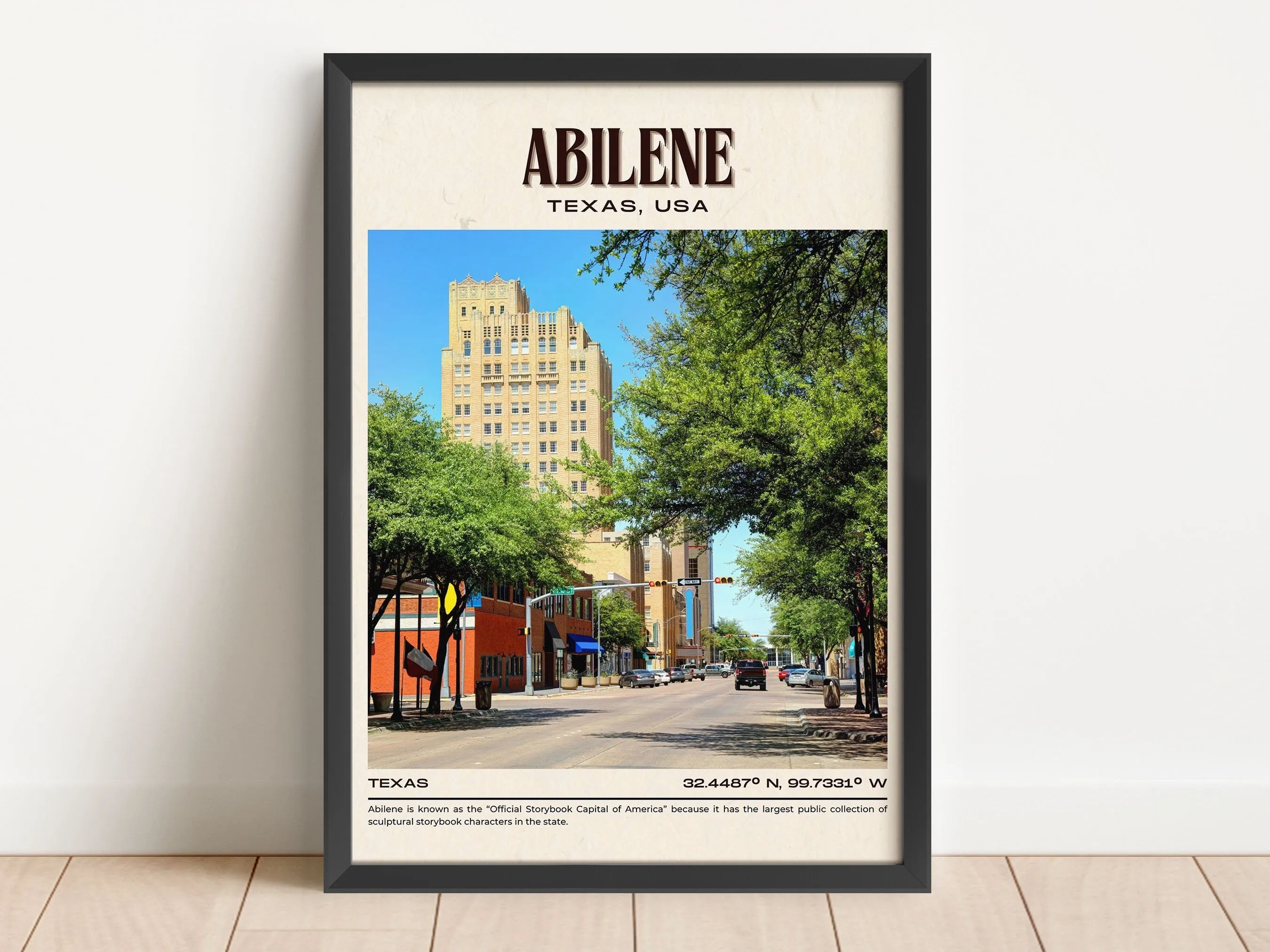 Abilene Vintage Wall Art, Texas, USA