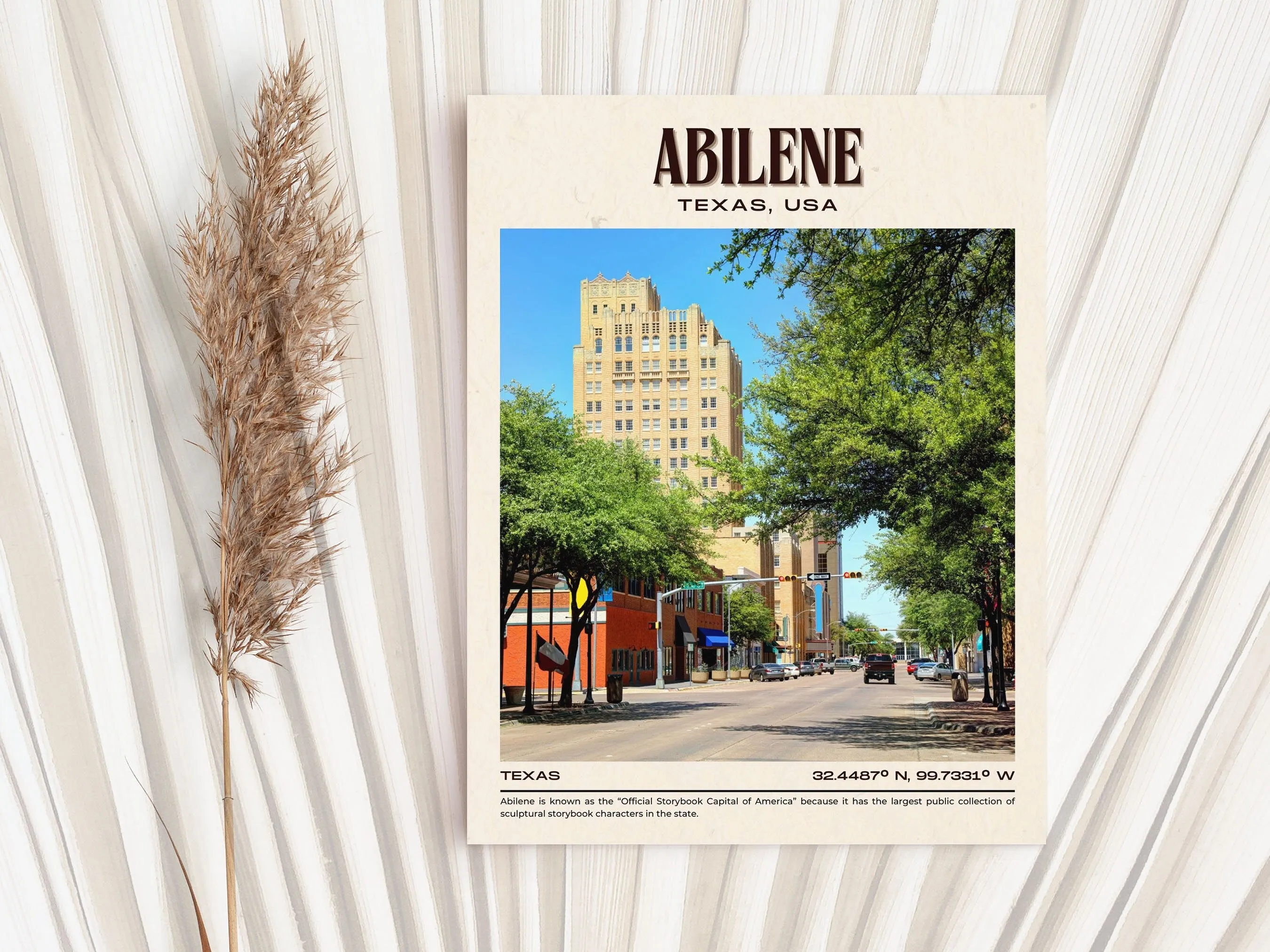 Abilene Vintage Wall Art, Texas, USA
