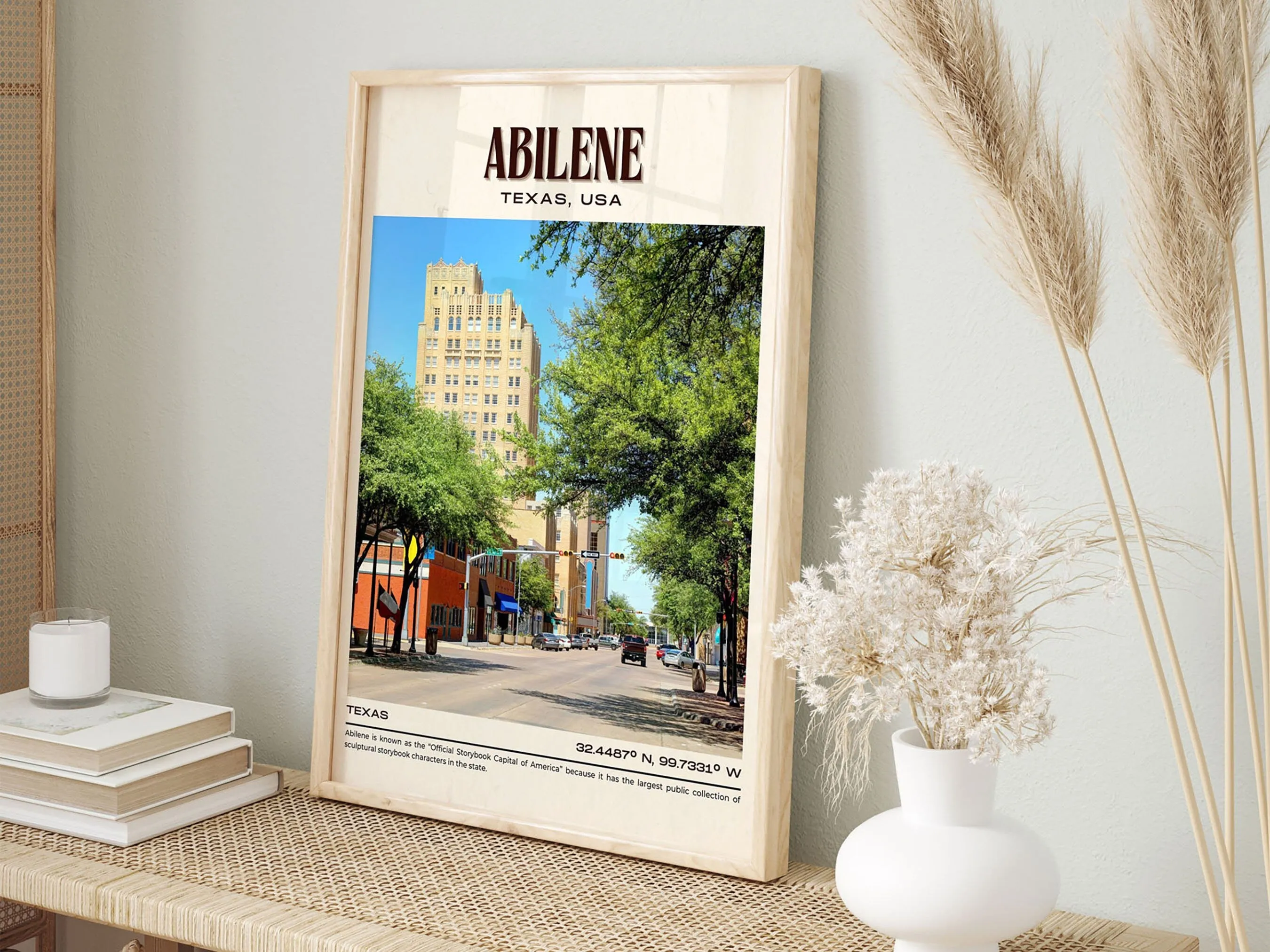Abilene Vintage Wall Art, Texas, USA