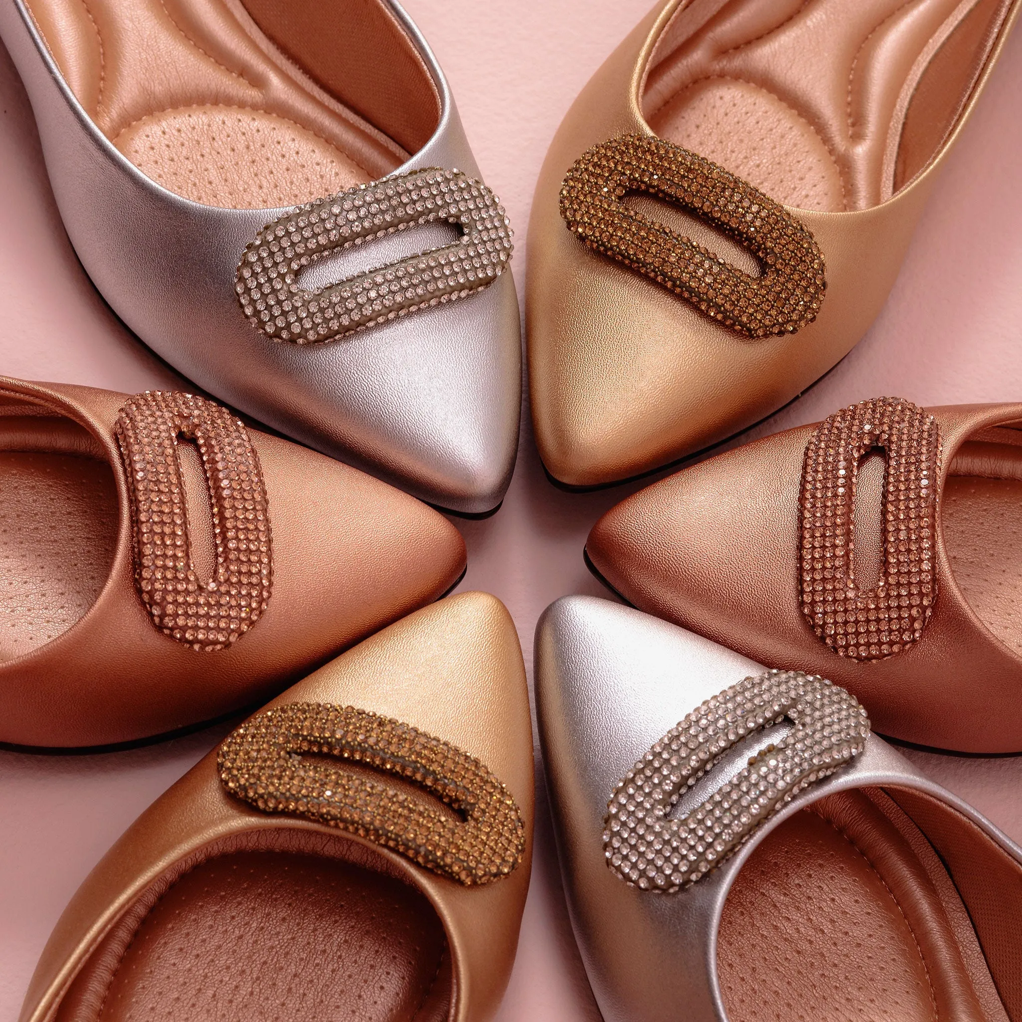 Adelina Rose Pointed Toe Flats