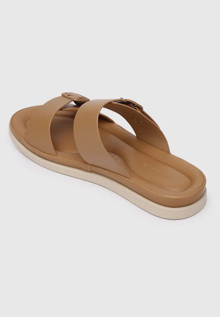 Alora Comfy Sandals (Brown)