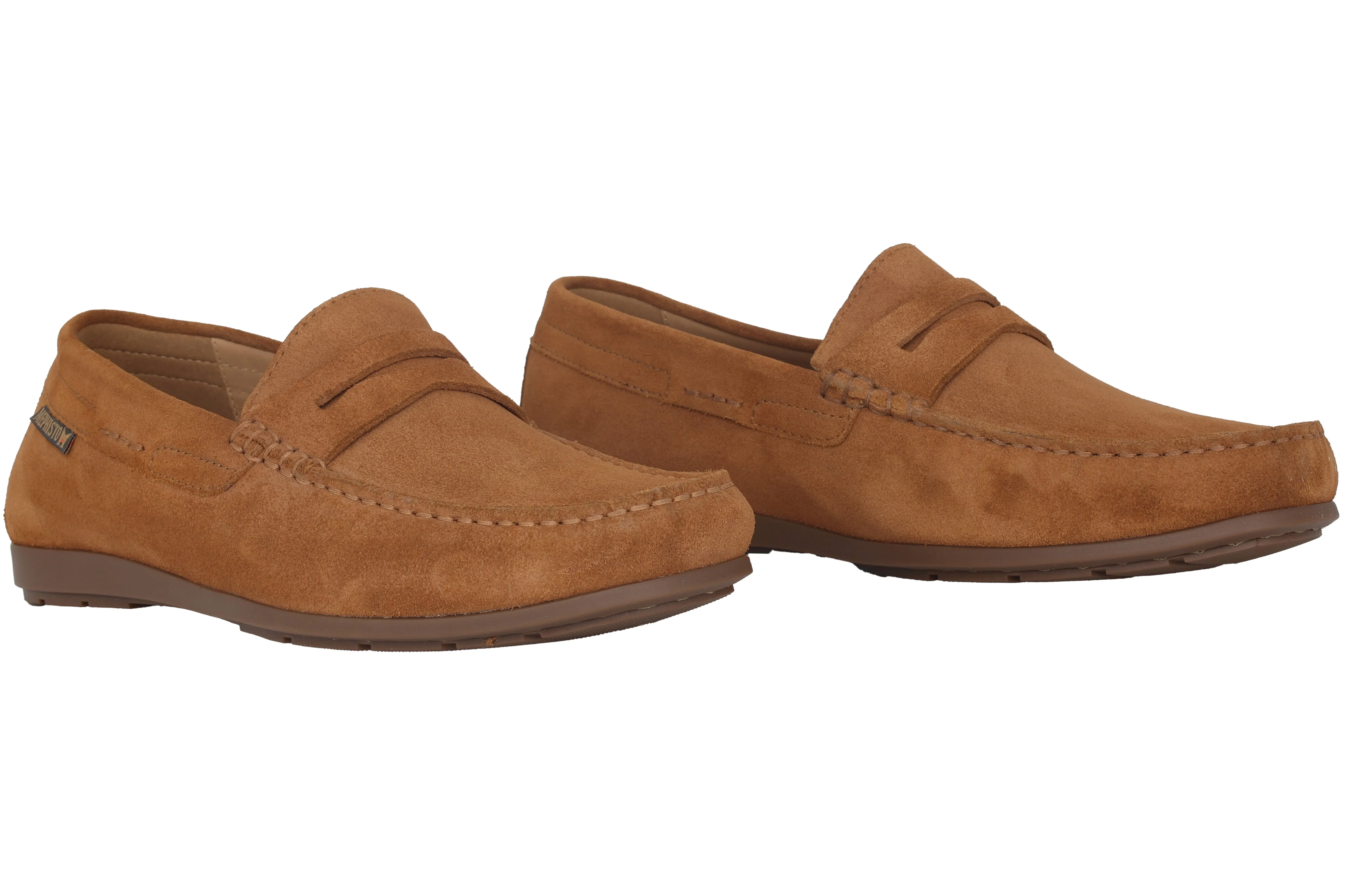 'Alyon' men's moccasin - brown suede