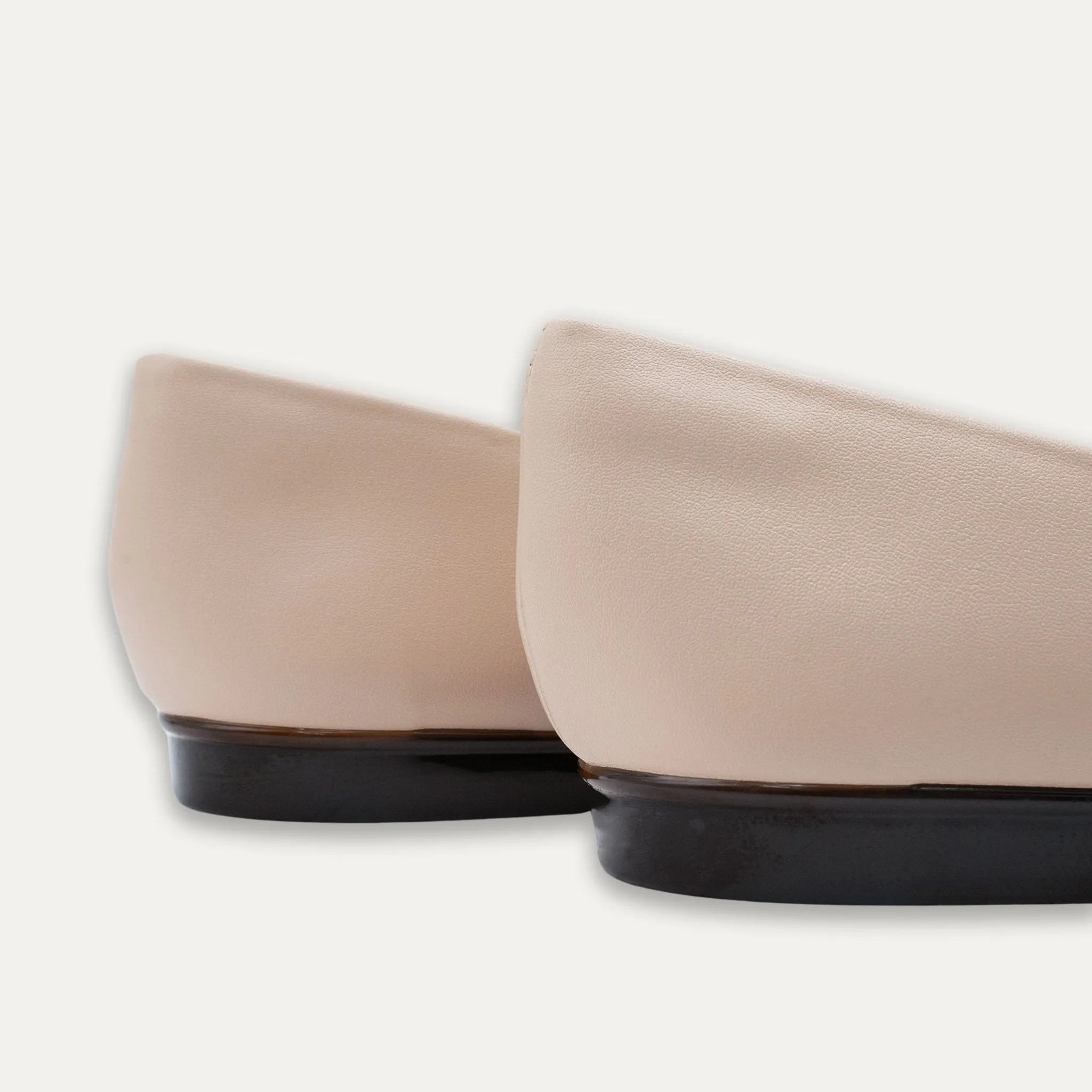 Analia Nude Pointed Toe Flats
