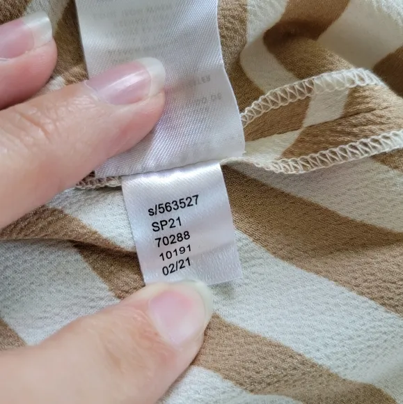 Ann Taylor Tan Zebra Print Mixed-Media Sleeveless Flare Dress NWT Size Medium