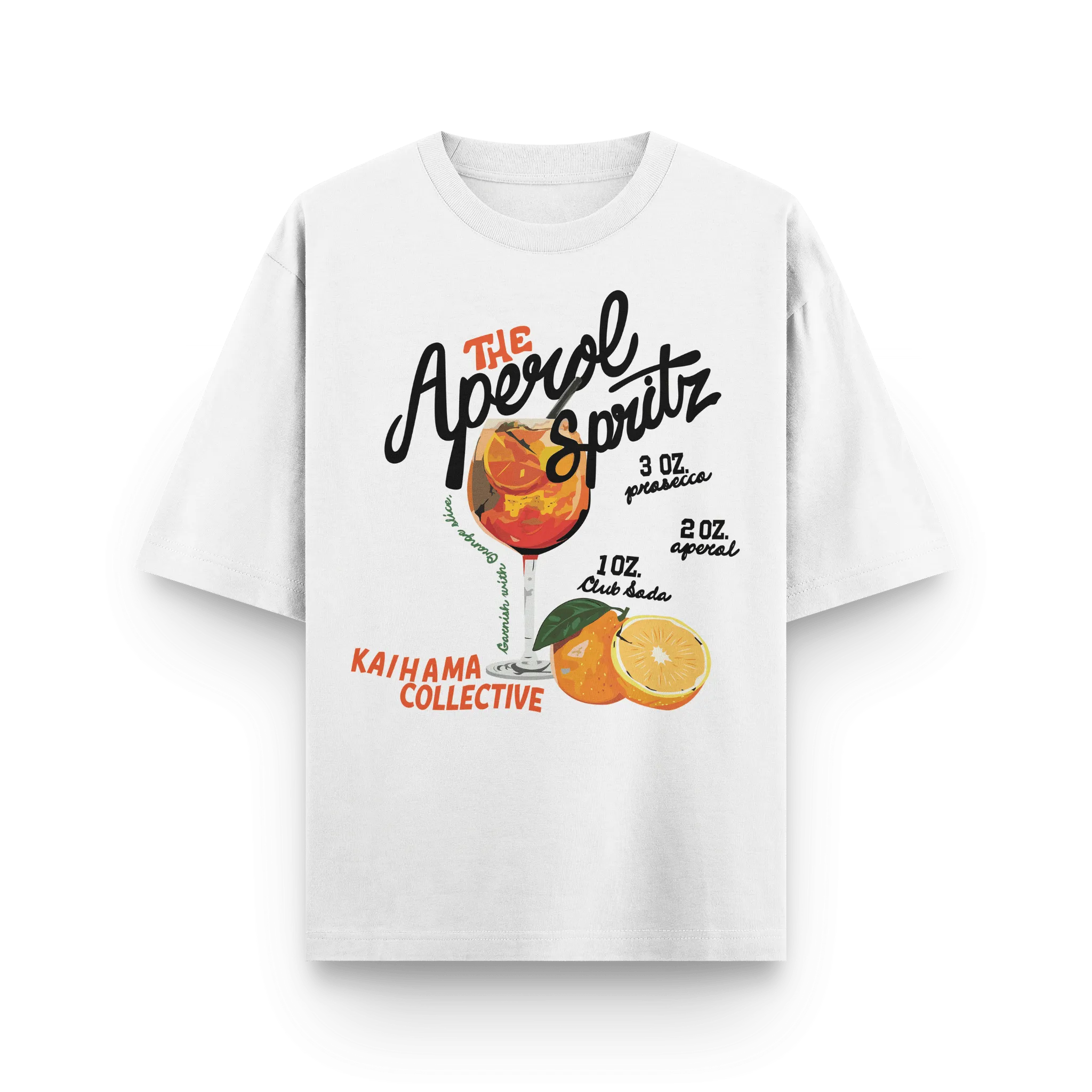 Aperol Spritz Oversized Tshirt by Kaihama