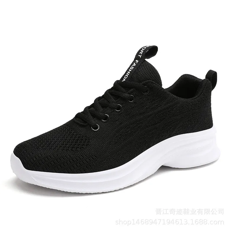Athletic Shoes - Breathable Mesh Lace Up Athletic