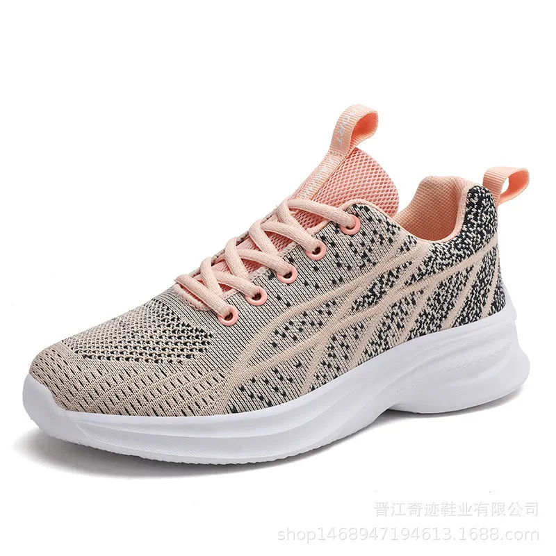 Athletic Shoes - Breathable Mesh Lace Up Athletic