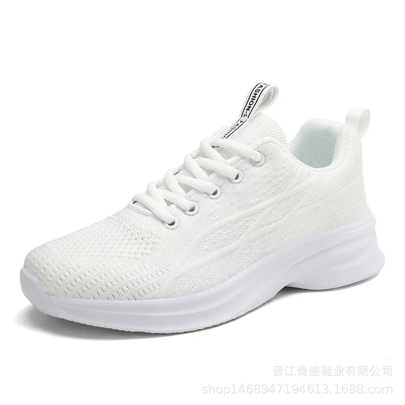 Athletic Shoes - Breathable Mesh Lace Up Athletic