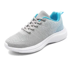 Athletic Shoes - Breathable Mesh Round Toe Athletic