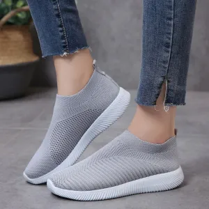 Athletic Shoes - Breathable Mesh Slip-On Athletic