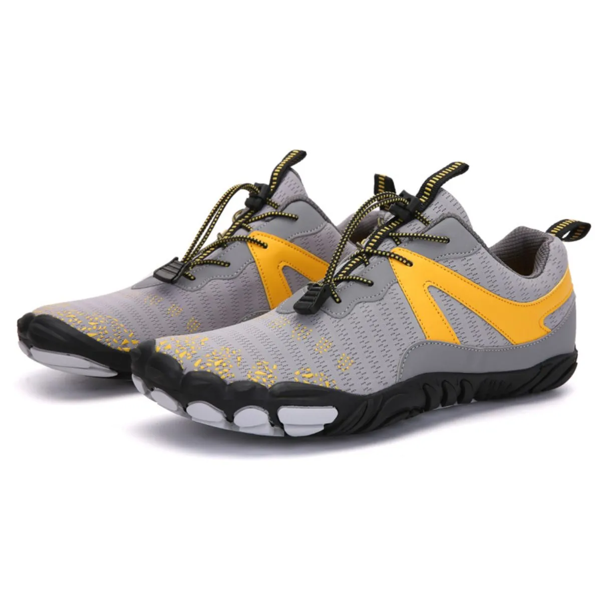 Athletic Shoes - Elastic Lock Laces Mesh Contrast Breathable Athletic