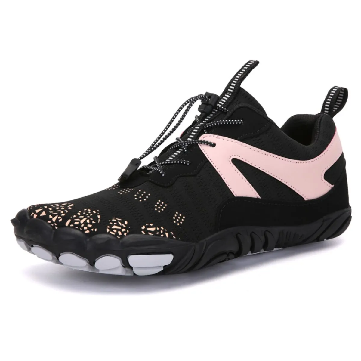 Athletic Shoes - Elastic Lock Laces Mesh Contrast Breathable Athletic