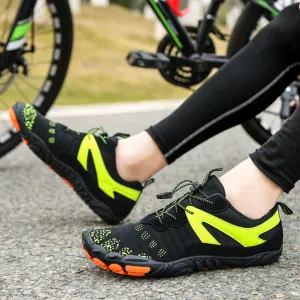 Athletic Shoes - Elastic Lock Laces Mesh Contrast Breathable Athletic