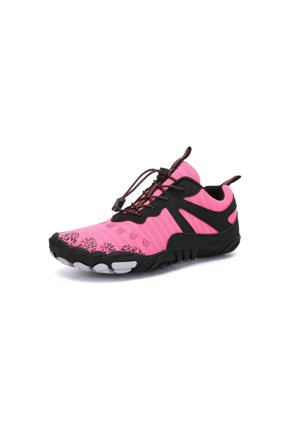 Athletic Shoes - Elastic Lock Laces Mesh Contrast Breathable Athletic