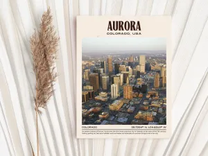 Aurora Vintage Wall Art, Colorado, USA