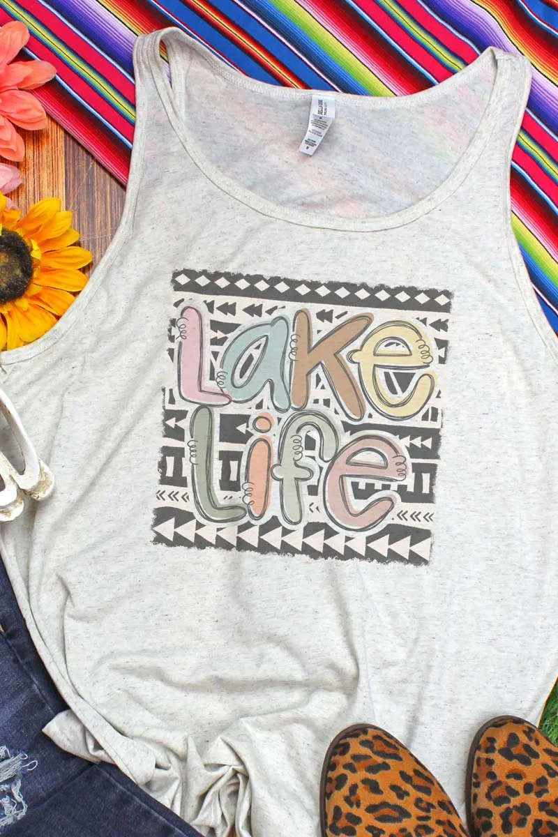Aztec Lake Life Unisex Jersey Tank