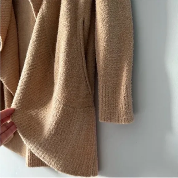 Barefoot Dreams Womens Tan Long Sleeve Open FrontCardigan Size XS/Small