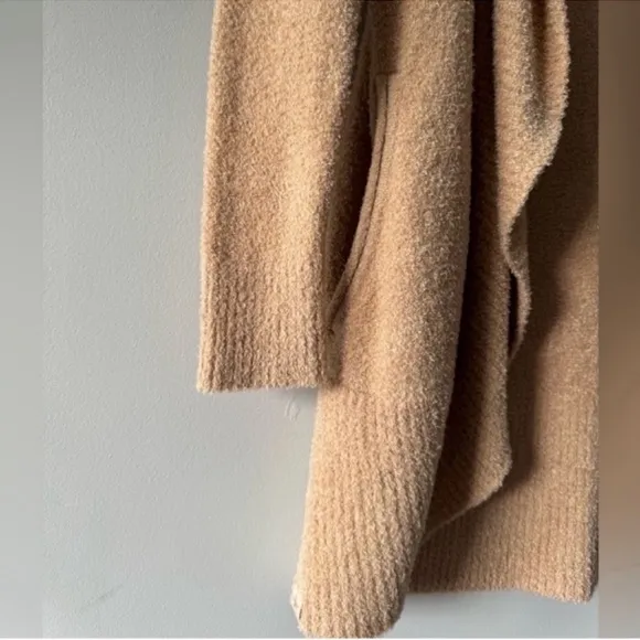 Barefoot Dreams Womens Tan Long Sleeve Open FrontCardigan Size XS/Small
