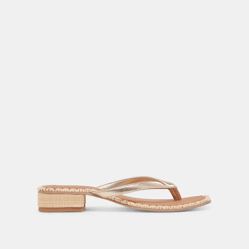 Barty Gold Metallic Sandal