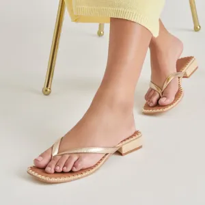 Barty Gold Metallic Sandal