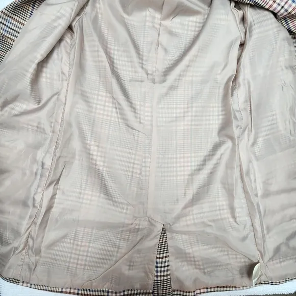 BB Dakota NWT Long Plaid Blazer Size Small