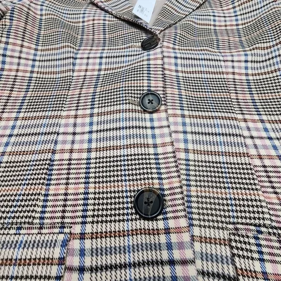 BB Dakota NWT Long Plaid Blazer Size Small