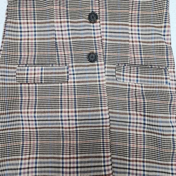 BB Dakota NWT Long Plaid Blazer Size Small