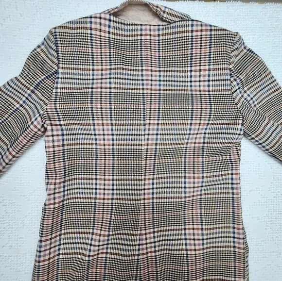 BB Dakota NWT Long Plaid Blazer Size Small