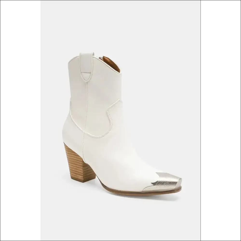 Beast Fashion Faux Leather Block Heel Boots
