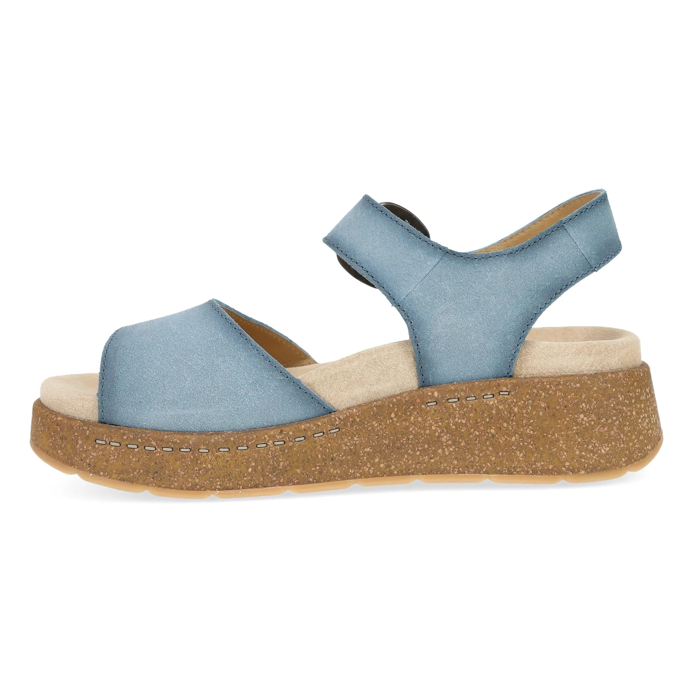 Bianca Blue Burnished Suede