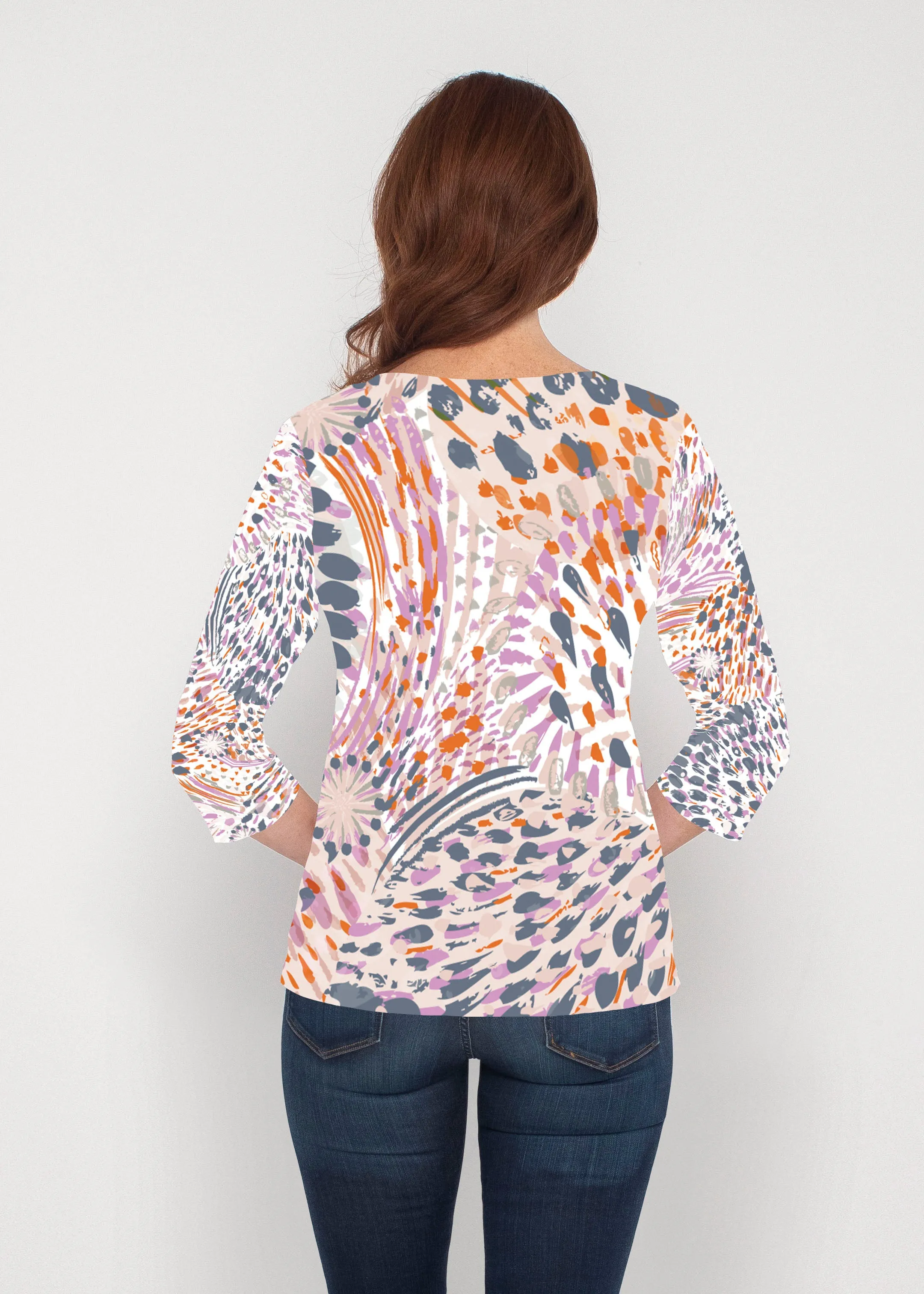 Big Bang (8092) ~ Signature 3/4 Sleeve V-Neck Top