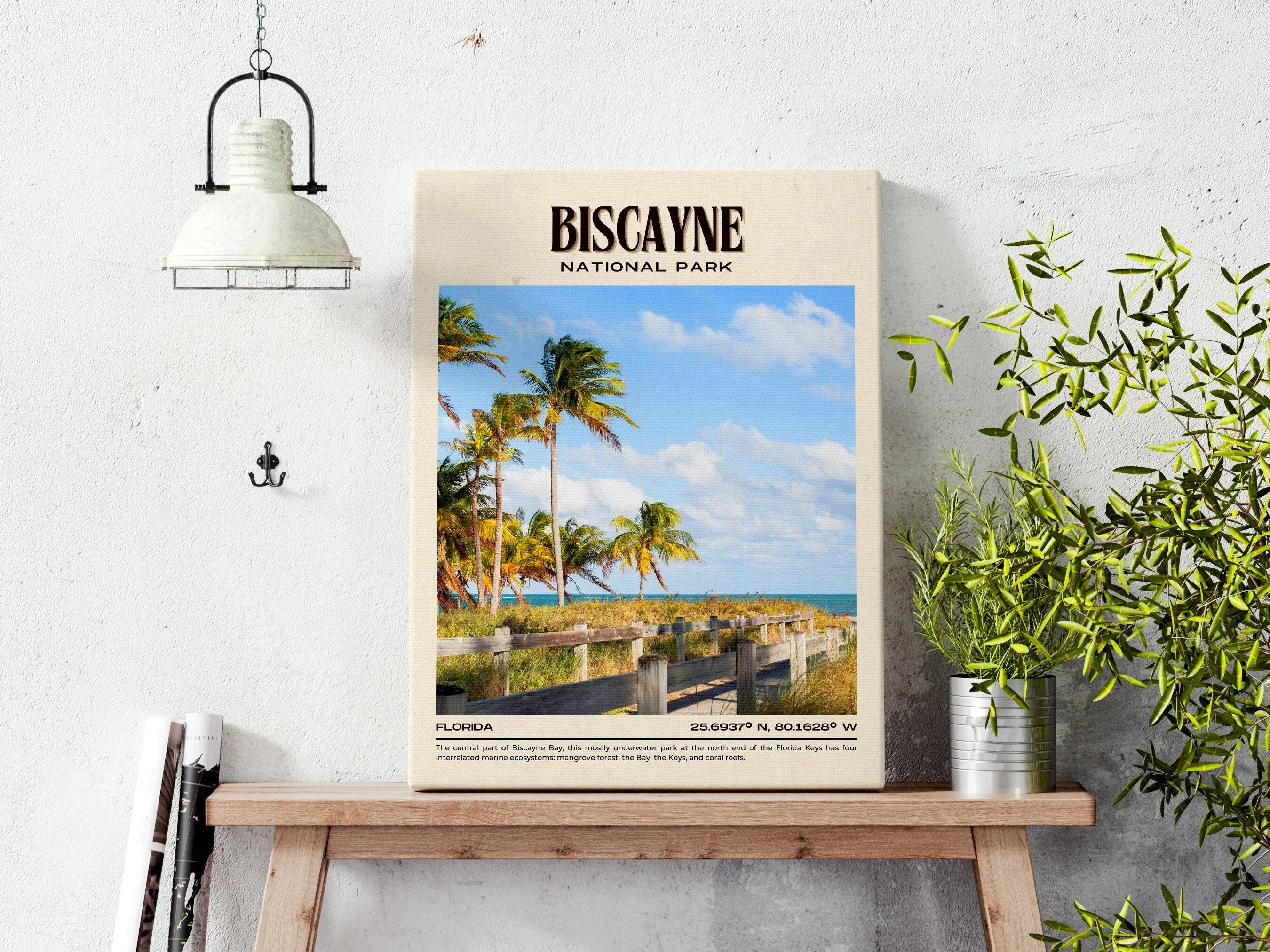 Biscayne National Park Vintage Wall Art, Florida, USA