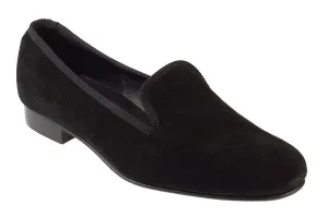 Black Suede Albert Slipper