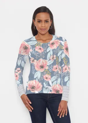 Blossoming Blooms (16226) ~ Signature Long Sleeve Crew Shirt