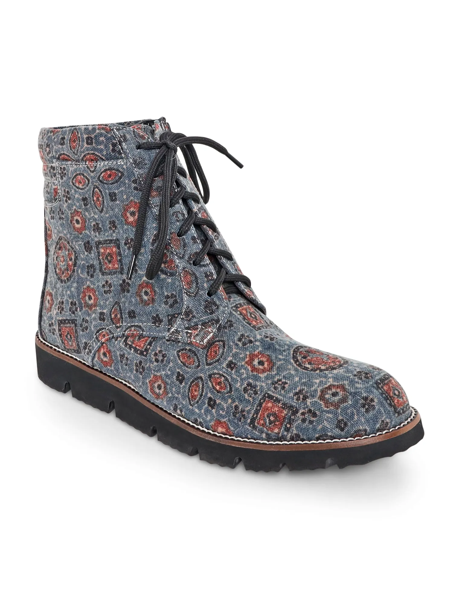 Blue Ajrakh Boots