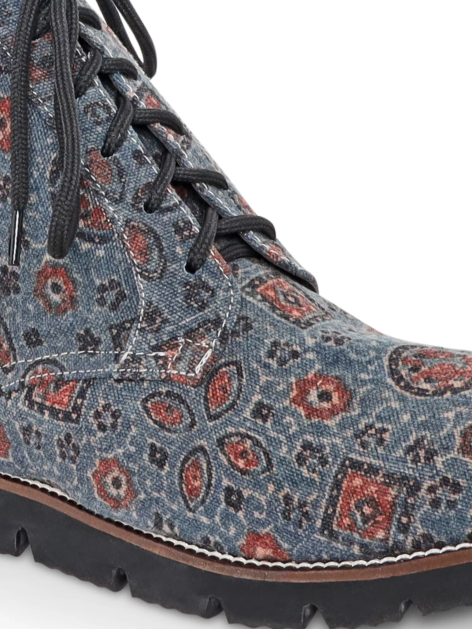 Blue Ajrakh Boots