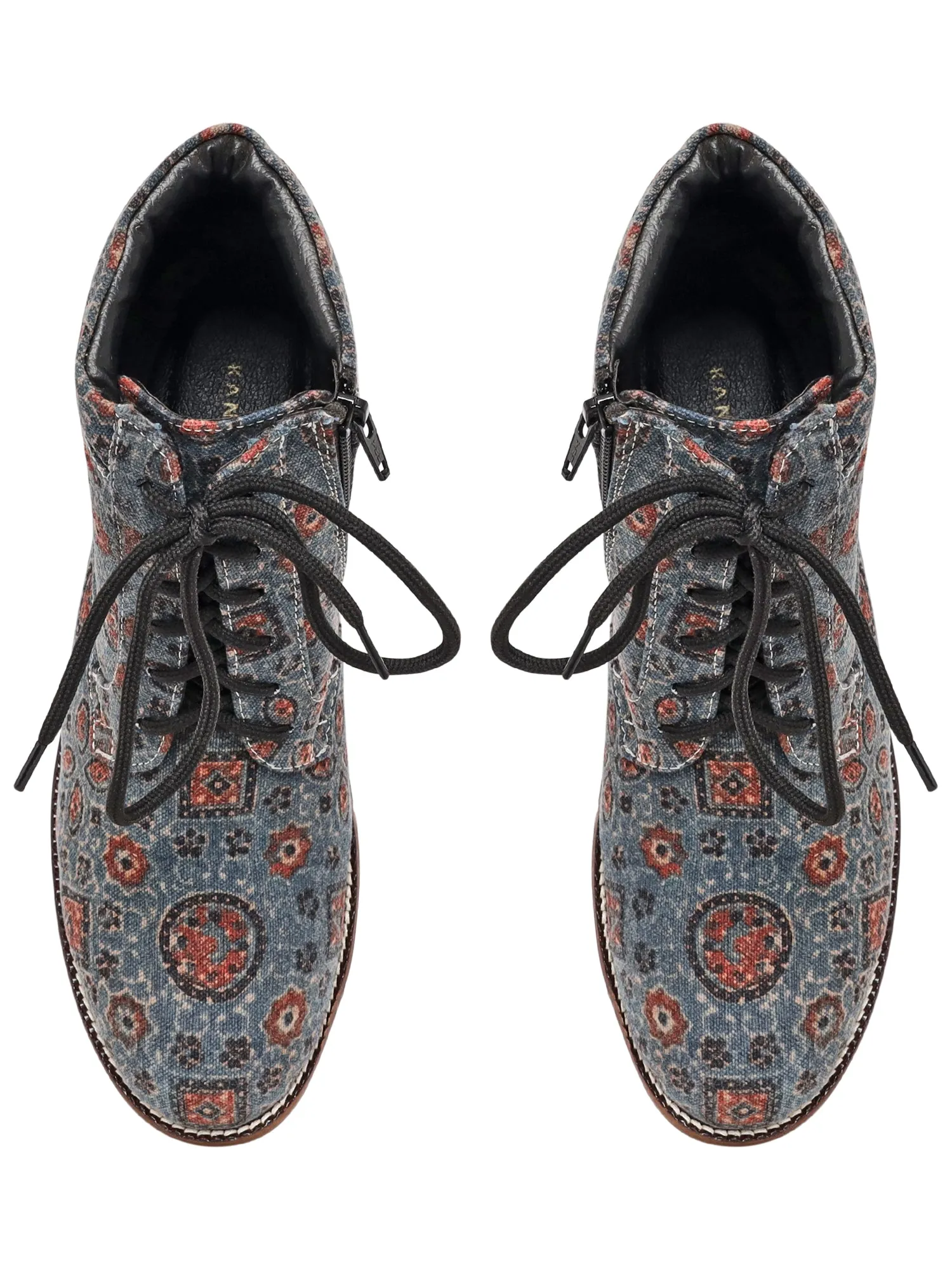Blue Ajrakh Boots