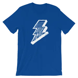 Blue and White Bolt