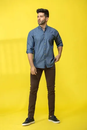 Blue Casual Shirt FS Regular Fit
