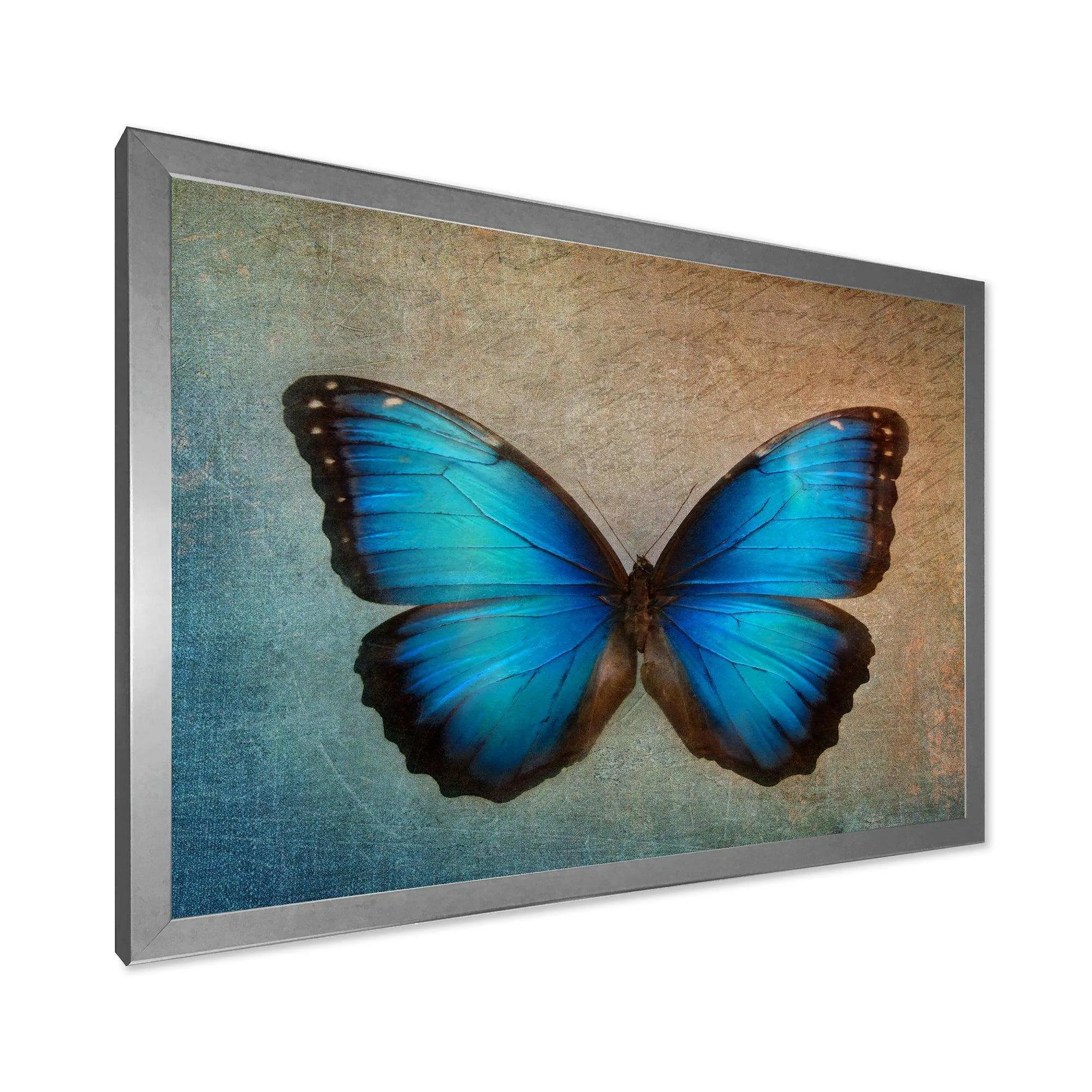 Blue Vintage Butterfly