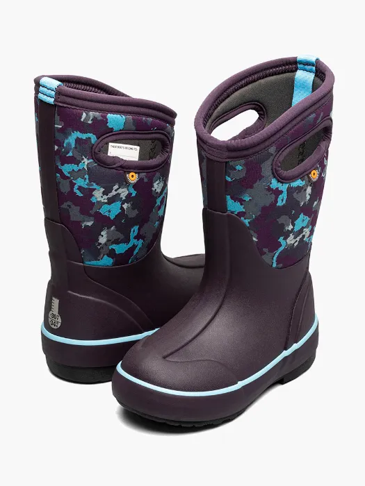 Bogs Little Kids 3 Season Boots Classic II Camo Texture
